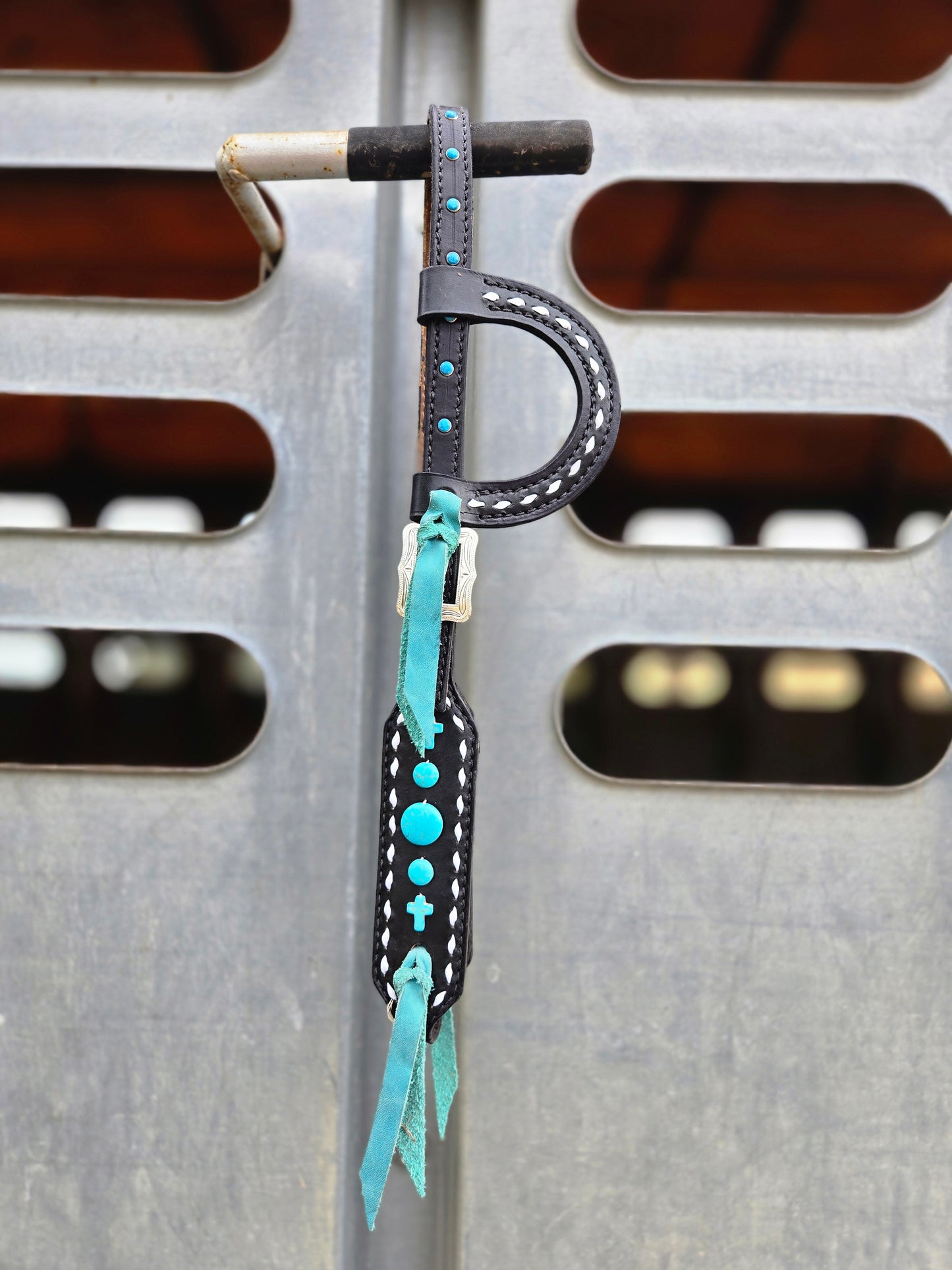 Turquoise Stone Headstall and Breastcollar