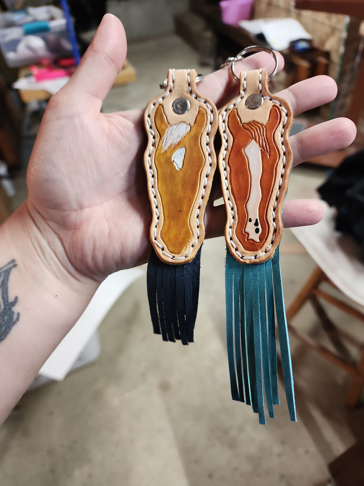 Custom Horse Head Keychains