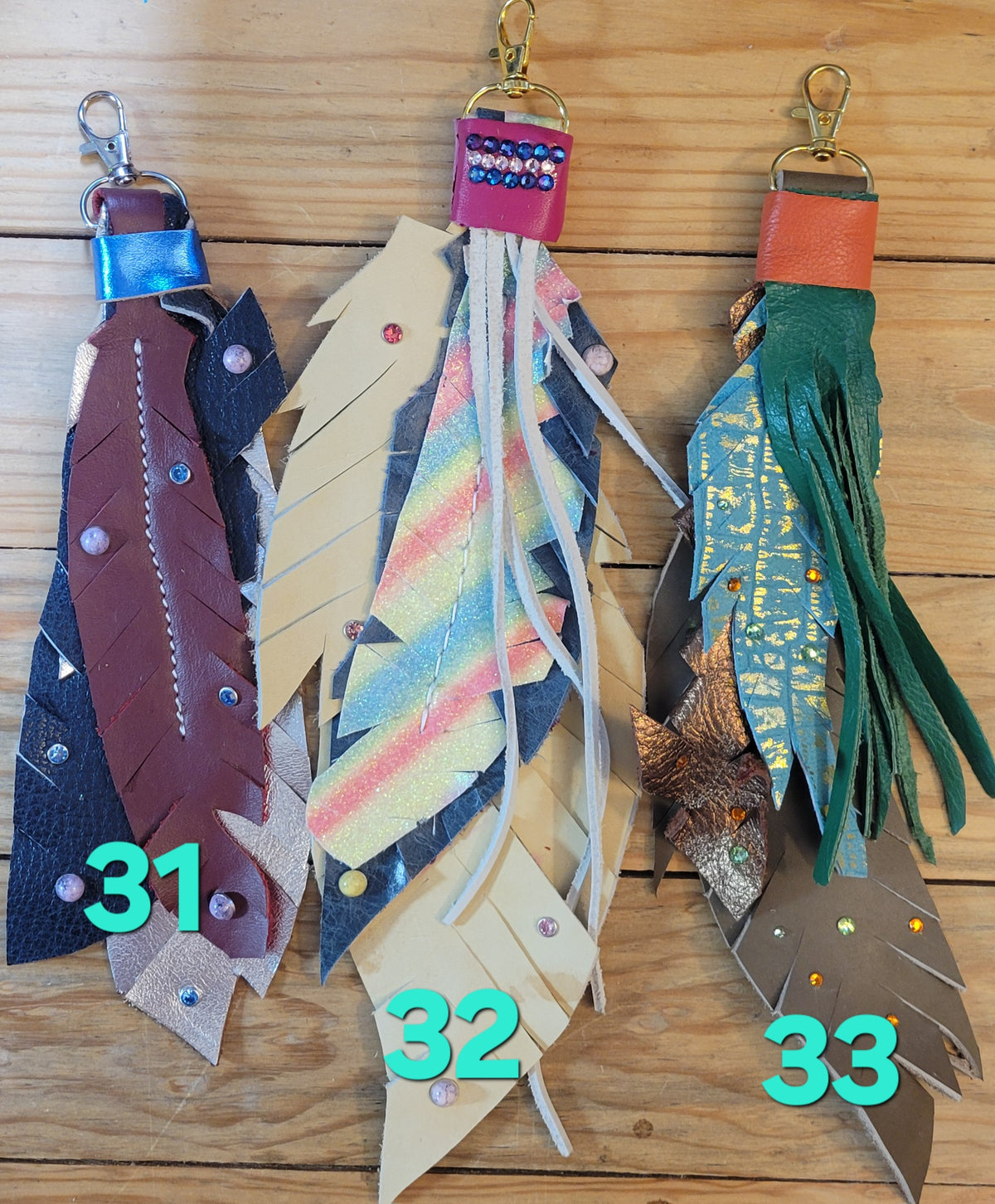 LEATHER FEATHERS