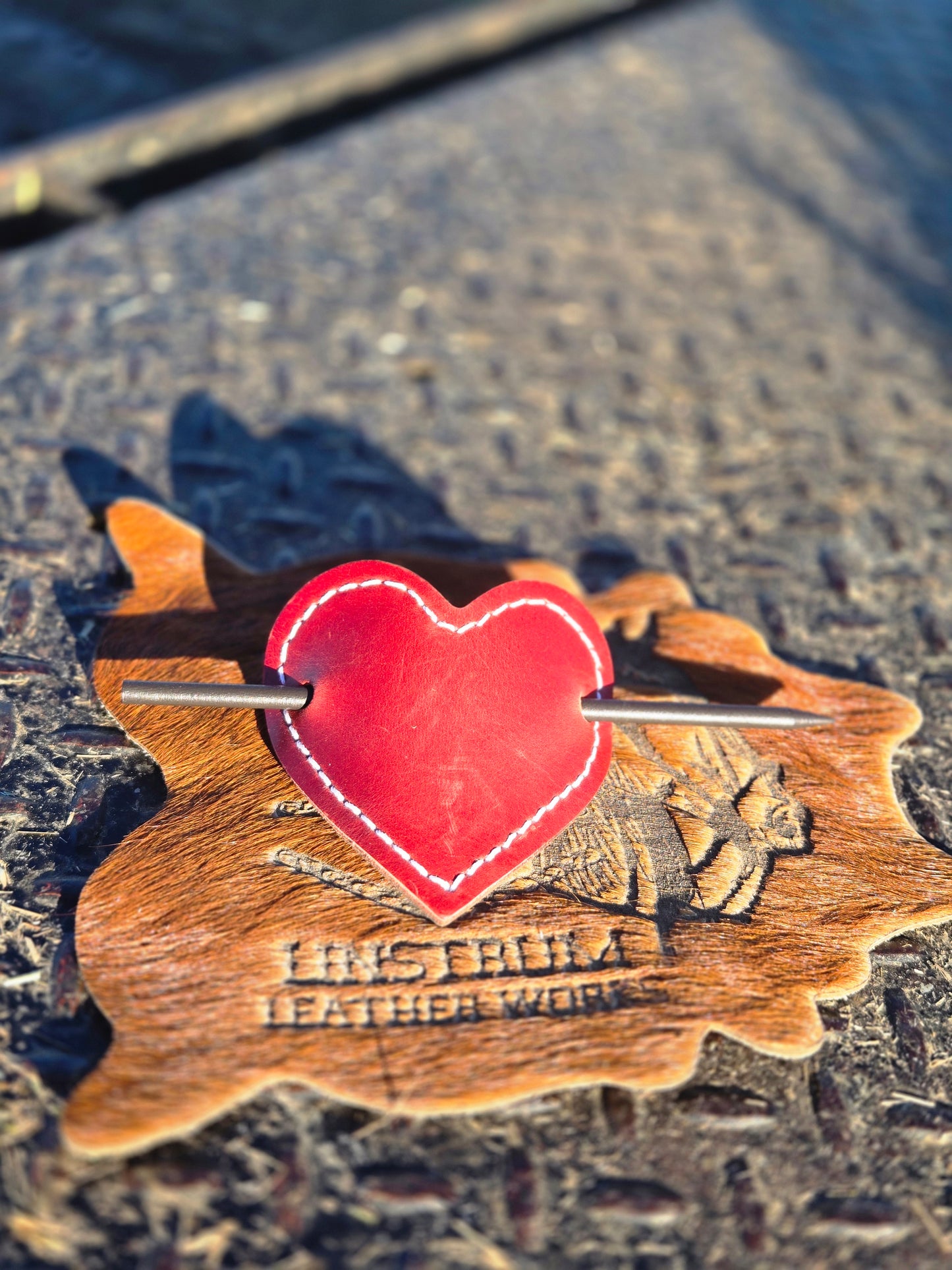 Red Heart Barrette