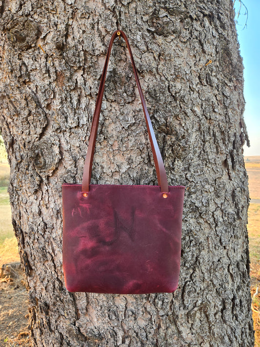 Maroon Branded Purse