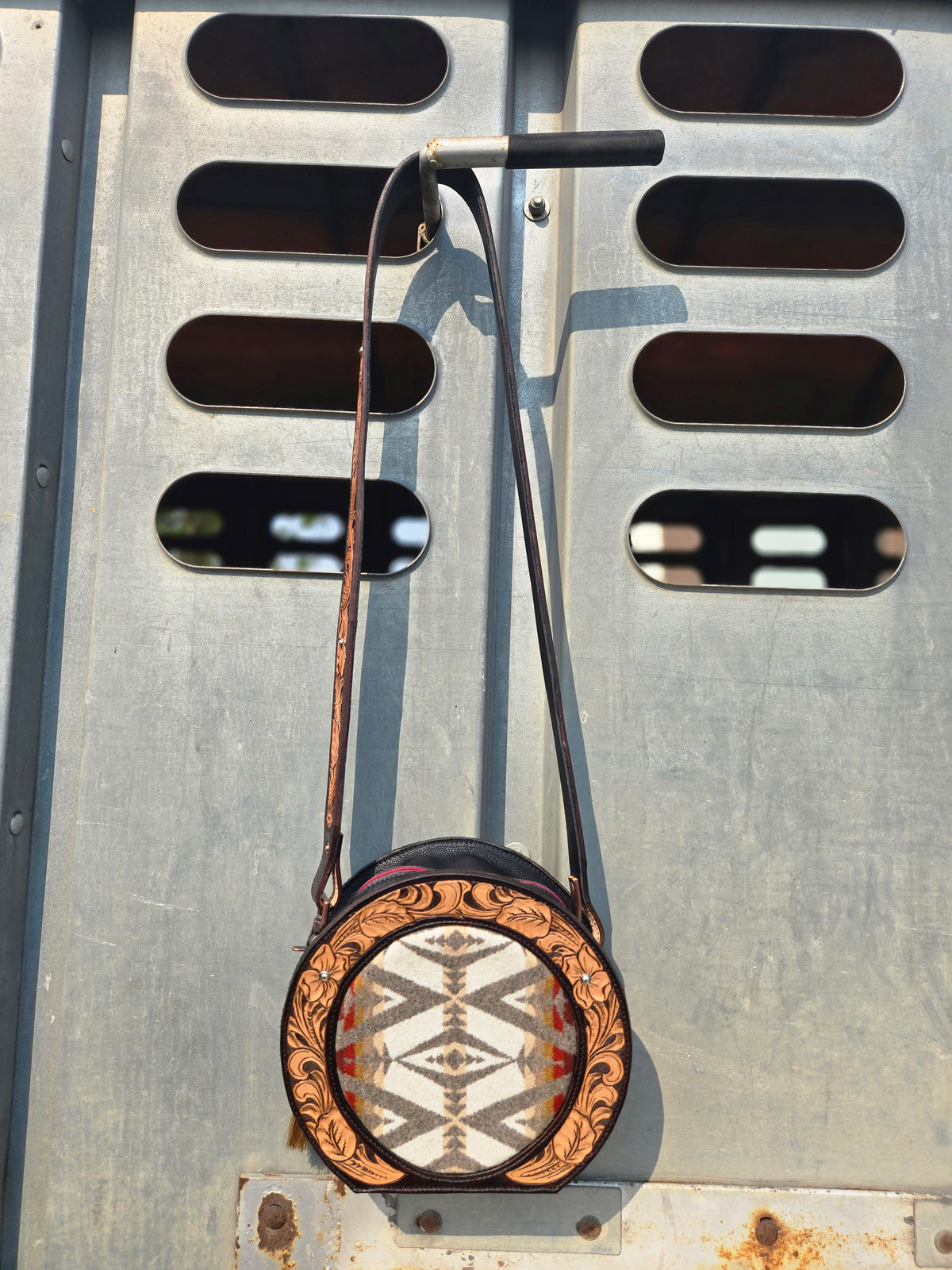 Tooled Canteen Purse