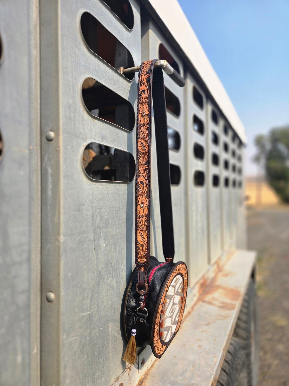 Tooled Canteen Purse