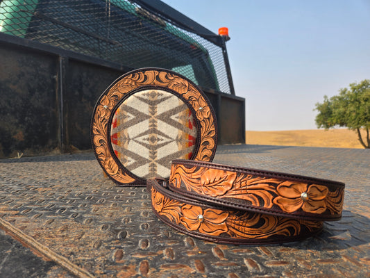 Tooled Canteen Purse