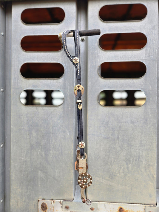 Black Star Shaped Ear Headstall