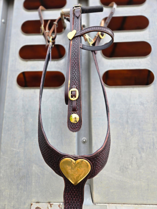 Brass Heart Martingale Set