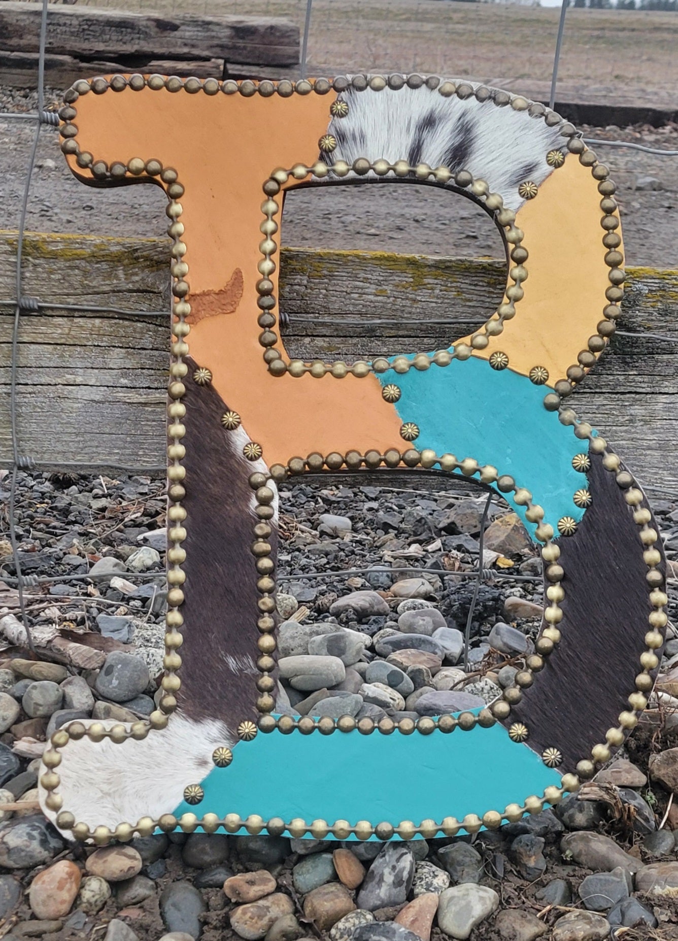 Custom Patchwork Leather "B"