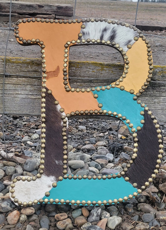 Custom Patchwork Leather "B"