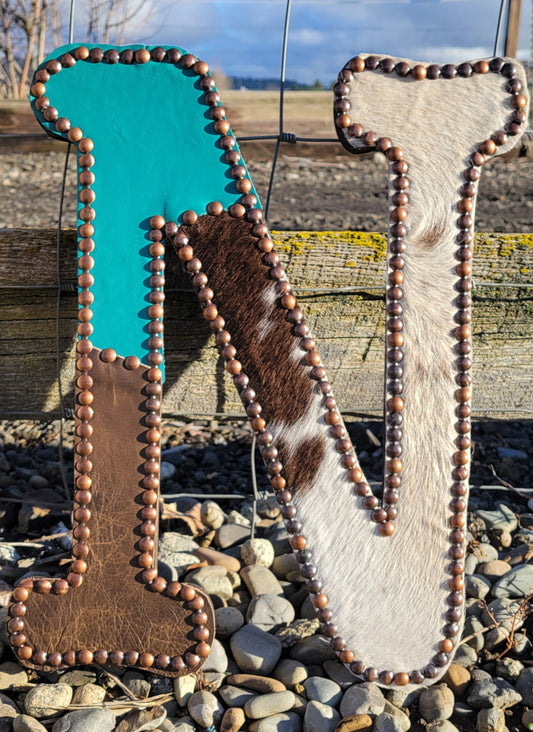 N Leather Letter