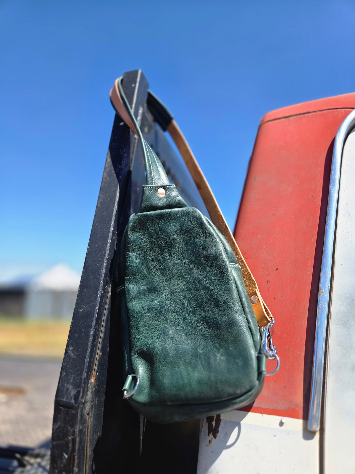 Vintage Green Sling Bag