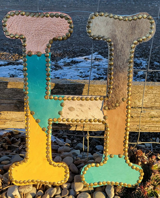H Leather Letter