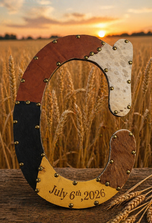 CUSTOM PATCHWORK LEATHER "C"