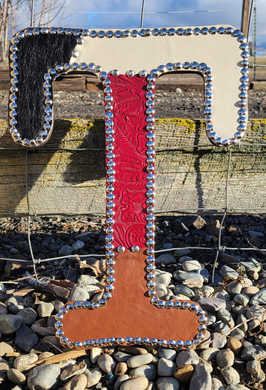 T Leather Letter