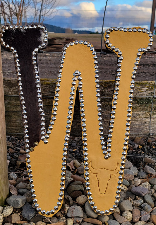 W Leather Letter