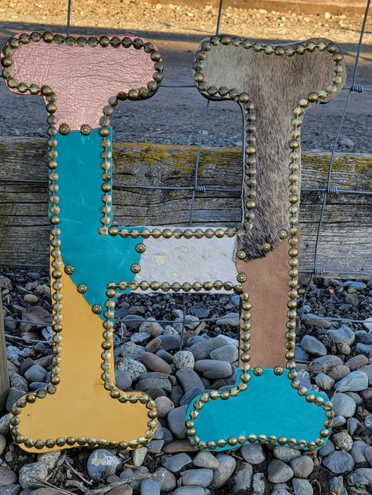 H Leather Letter