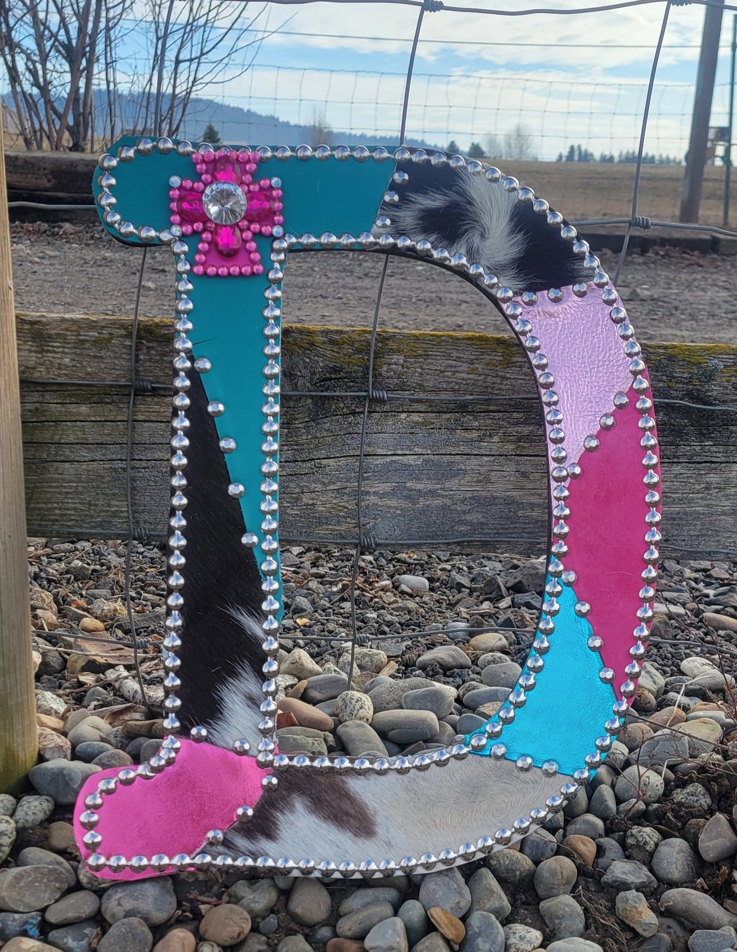 Custom Leather Patchwork "D"