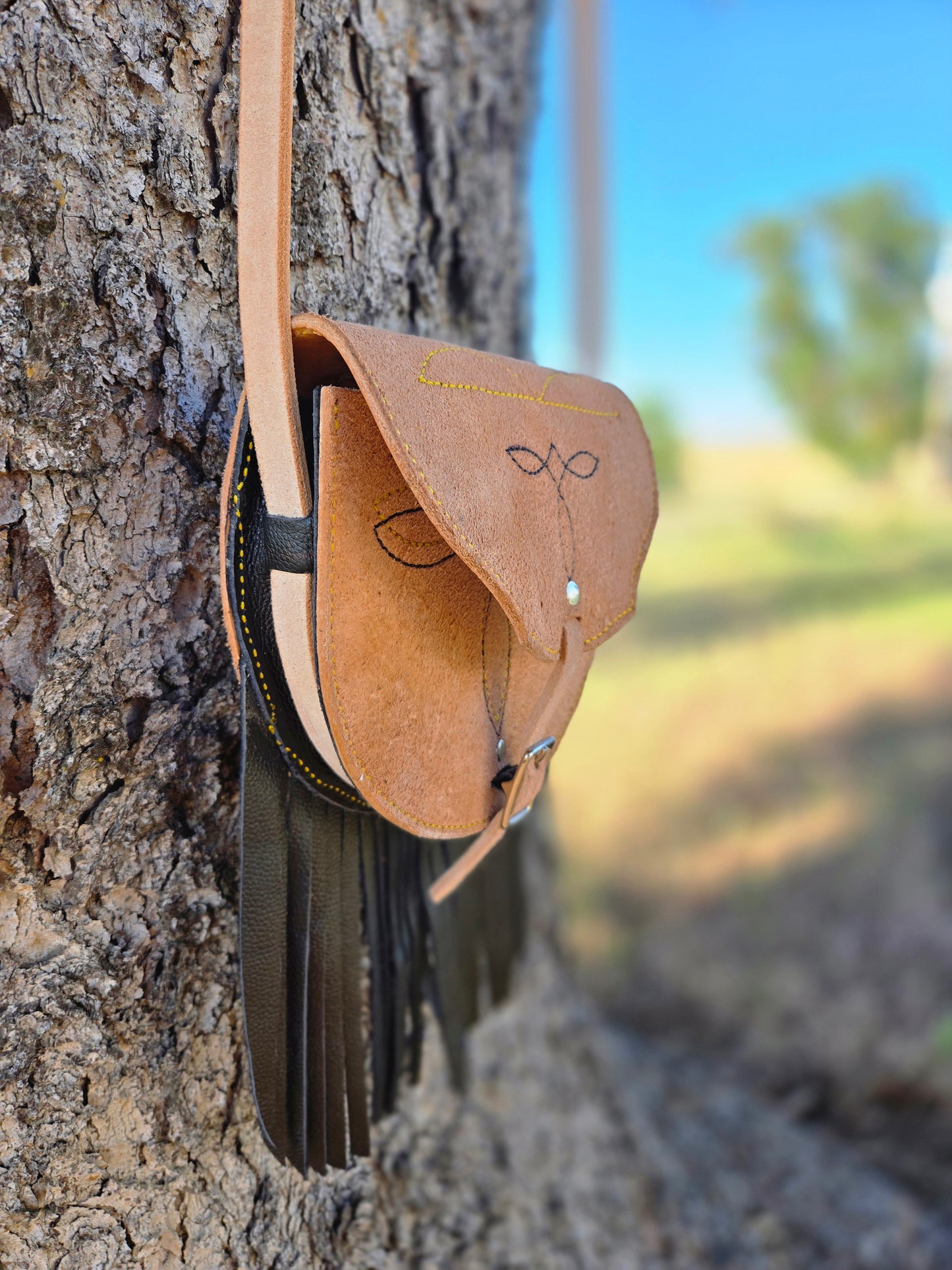 Roughout Saddle Bag Purse