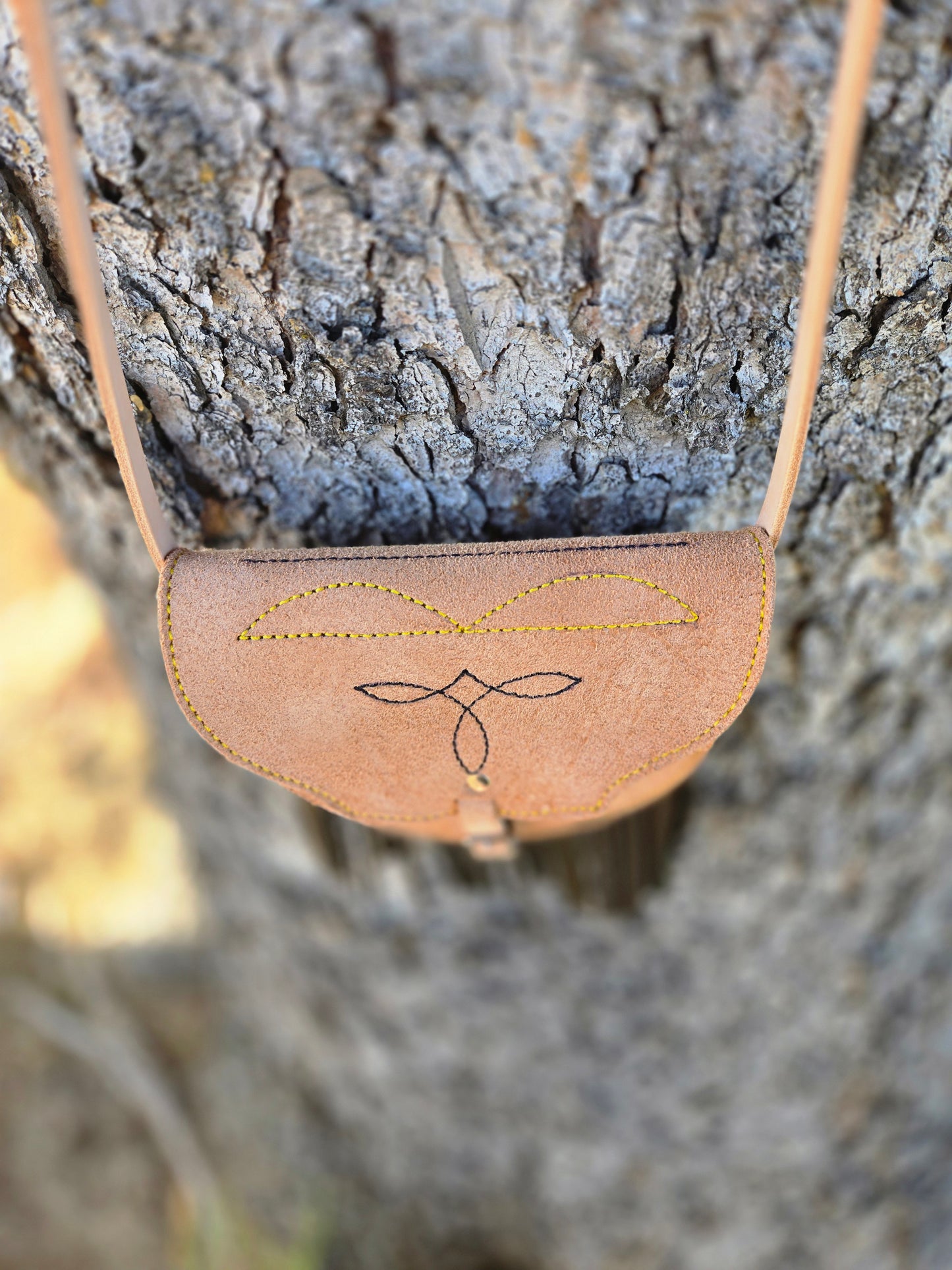 Roughout Saddle Bag Purse