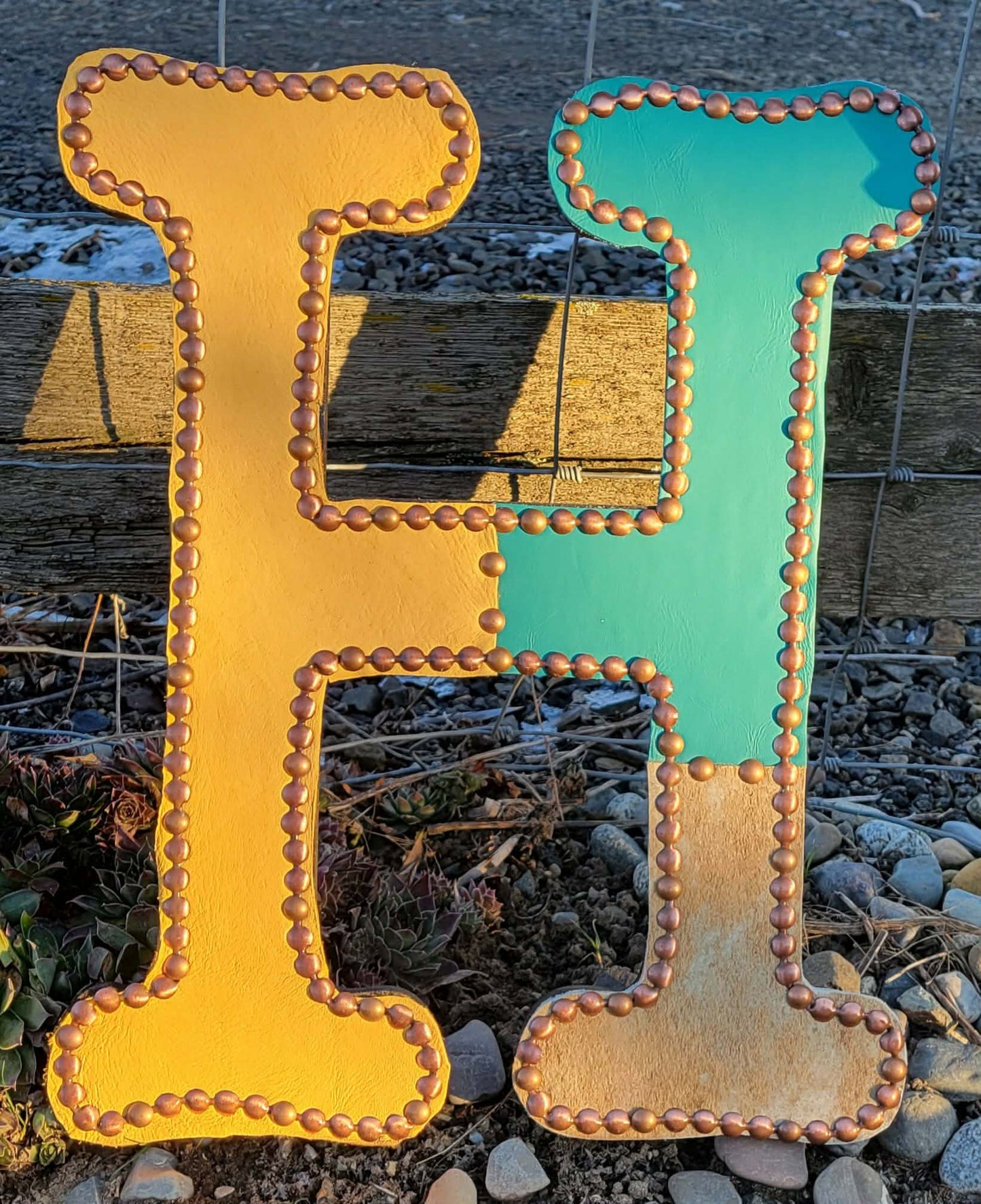 H Leather Letter